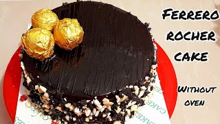 Ferrero Rocher Cake in Tamil  No Oven  How To Make Ferrero Rocher Cake at Home  Nutella Cake 😋 😋😋 [upl. by Emie]