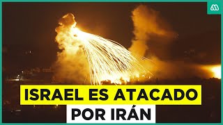 Israel es atacado por Irán Primeros registros del bombardeo [upl. by Ledua589]