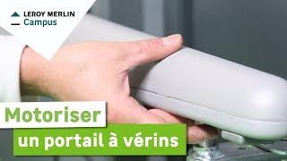 Comment motoriser un portail à vérins  Leroy Merlin [upl. by Aicen]