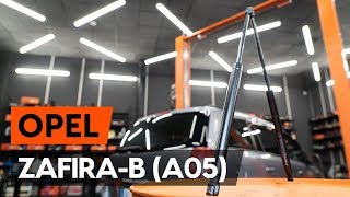 Hoe een gasveer achterklep vervangen op een OPEL ZAFIRAB 2 A05 AUTODOCTUTORIAL [upl. by Moria]