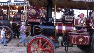 TORBAY STEAM FAIR 2011 PART 24 FAIRGROUND STEAM ENGINES AT DUSK [upl. by Maillw]