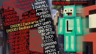 Our Minecraft Server Was Hacked Bedless bruh [upl. by Yadsendew28]