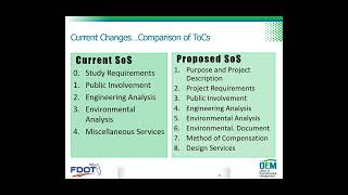 FDOT OEM SWEPT Standard Scope for PDampE Studies [upl. by Ttesil]