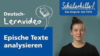 Analyse von epischen Texten 🎓 Schülerhilfe Lernvideo Deutsch [upl. by Silda667]