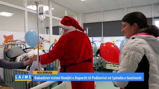 Babadimri vizitoi fëmijët e Repartit të Pediatrisë në Spitalin e Gostivarit [upl. by Kelila659]