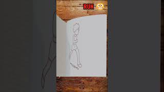 Run 😬 Flipbook Edition funny flipbook foryou trending fyp shortfeed funnyanimation [upl. by Notlek]