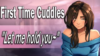 First time Cuddling your Girlfriend ASMR Roleplay Cozy F4A [upl. by Artinad]