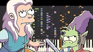 IMPOSSIBLE REMIX  Disenchantment Theme Song  Piano Cover [upl. by Zashin]