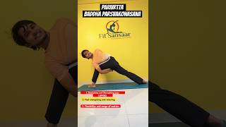 Parivrtta baddha parsvakonasana fitsansaar trendingshorts yogapractice [upl. by Onifled]