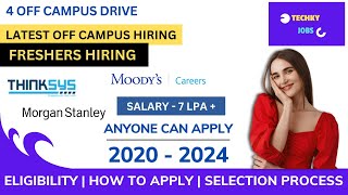 off campus drive for 2024 batch  morgan stanley internship interview  thinksys noida techkyjobs [upl. by Jews]