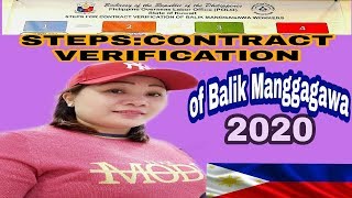 Steps BALIK MANGGAGAWA OFW Contract Verification  2020 ofwKUWAIT [upl. by Ehcor398]