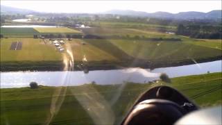 Ungewöhnliche Außenlandung mit einem Segelflugzeug auf Modellflugplatz [upl. by Airdnal690]