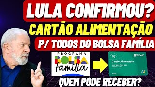 CARTÃO ALIMENTAÇÃO BOLSA FAMÍLIA CRAS VAI LIBERAR P TODOS SAIBA COMO CONSULTAR se VAI RECEBER [upl. by Nalced575]