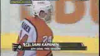 Sami Kapanen gets a shorthanded goal to open the scoring aga [upl. by Swen828]