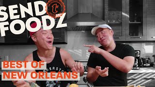 Tim and David Try the Best of NOLA  Send Foodz [upl. by Ahsilif]