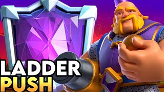 TOP LADDER Push Using My FAVORITE Royal giant deck INSANE MATCHES Clash Royale [upl. by Hobbs]