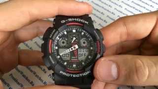 Как настроить часы Casio GSHOCK GA1001A4ER  инструкция  WatchForumRU [upl. by Anoyek771]