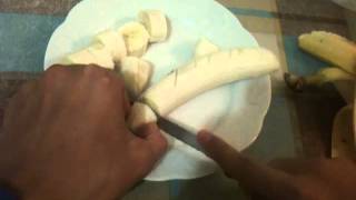 Recette banane au lait  Dessert banane lait [upl. by Zednanref]