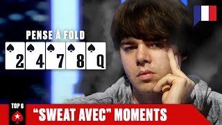 TOP 6 MEILLEURS quotSWEAT AVECquot MOMENTS ♠️ PokerStars en Français [upl. by Ashford]