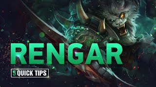 5 Quick Tips To Climb Ranked Rengar [upl. by Rotow]