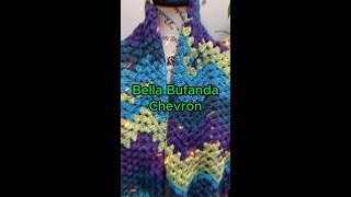 Bufanda Chevron a Crochet [upl. by Annam]