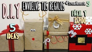 DIY COMO ENVOLVER UN REGALO PARA NAVIDAD [upl. by Eiramannod318]