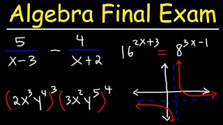 Algebra Final Exam Review [upl. by Elah]