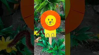 DIY Popsicle Wooden Lion Craft for Kids  Easy amp Fun DIY for Kids diy craft craftyfun kids [upl. by Mata]