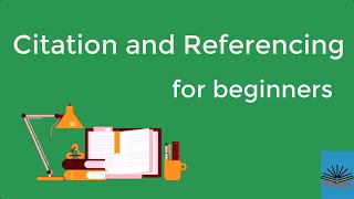 Citation and Referencing for beginners [upl. by Lull]