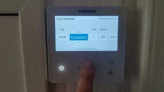 How to set up the hot water time clocks on a Samsung heat pump HTQ R290 and Gen 6 [upl. by Naesal]