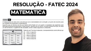 FATEC 2024 – O futebol pode ser visto como uma arte que une a racionalidade com a emoção um ponto de [upl. by Dreeda]