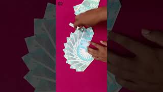 Currency notes se chakra design currencynote craft note [upl. by Murdock]