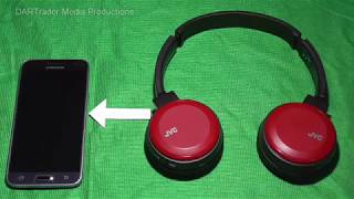 How to pair the JVC HAS30BT Bluetooth Wireless Headphones [upl. by Nrobyalc804]