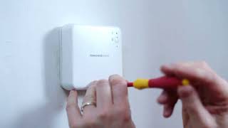 Installing the Honeywell Home T3 series programmable thermostat [upl. by Camarata]