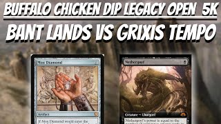 BCDL Open 3 Legacy 5K  Bant Lands vs Grixis Tempo  Round 5 [upl. by Jason]