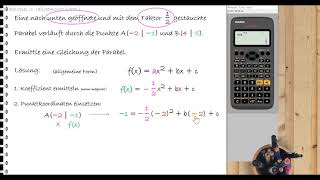 quadratische Funktionen  Funktionsgleichungen aufstellen [upl. by Murdocca]