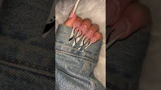 Stilettos 🖤🤍 stiletto makeup nails nailsnailsnails nailart nailicious naildesigns nailtech [upl. by Hillier]