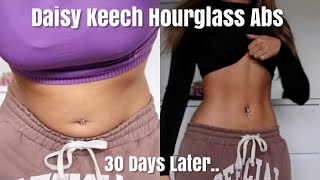 HOURGLASS FIGURE IN 30 DAYS Daisy Keechs HOURGLASS ABS Workout RESULTS  1 Month Later  KASHA [upl. by Atiuqrahs]