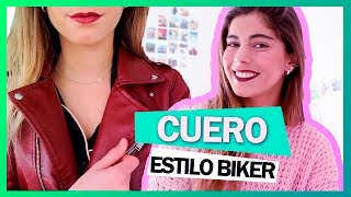 Cómo llevar el ESTILO BIKER  Tendencia cuero  ENTÉRATE [upl. by Aehtorod257]