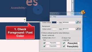 How to use Colour Contrast Analyser Tool [upl. by Etnelav]