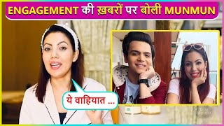 Yeh SachMunmun Dutta First Reaction On Her Engagement News With Raj Anadkat [upl. by Anilet]