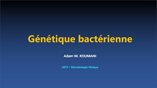 Microbio  Génétique bactérienne [upl. by Atnwahs76]