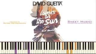 David Guetta  Lovers On The Sun Piano Version  Sheet Music [upl. by Trinidad]