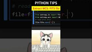 PYTHON FOR ASTRONOMY Visualizing FITS file WCS Python FITS File Reading and PlottingASTROPY [upl. by Cindy655]
