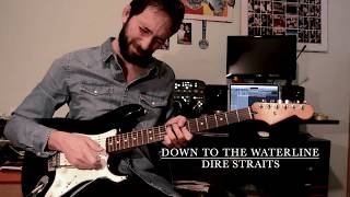 quotDown To The Waterlinequot  Dire Straits Guitar solo amp outro  cover by Carmine DOnofrio [upl. by Mirabella]