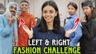 Left amp Right Fashion Challenge With Cousins  Funny Vlog [upl. by Madi]