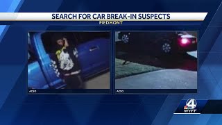 Detectives search for 2 suspects who broke into more than 10 vehicles in Piedmont [upl. by Macey522]