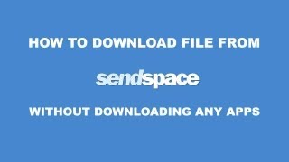 how to download file from sendspace without downloading any apps [upl. by Haerle]