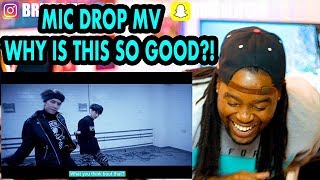 BTS  MIC Drop  Steve Aoki Remix Official MV BLACK GUY REACTION [upl. by Edina]