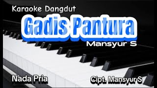 Karaoke Dangdut Viral GADIS PANTURA Mansyur S Cipt Mansyur S  Nada Pria [upl. by Adiaros656]